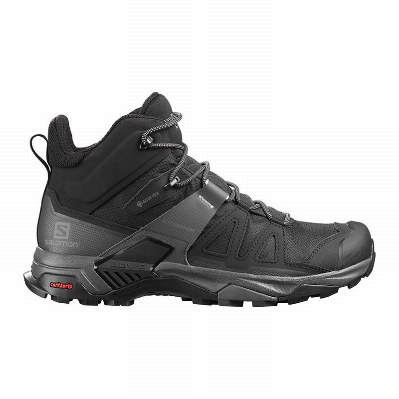Salomon Vandrestøvler Herre Sort / Blå - X ULTRA 4 MID GORE-TEX (KNFEG-4971)